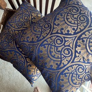 Pier 1 holiday throw pillows